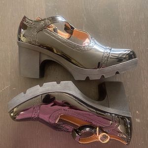 Brand new DADAWEN black patent leather shoes